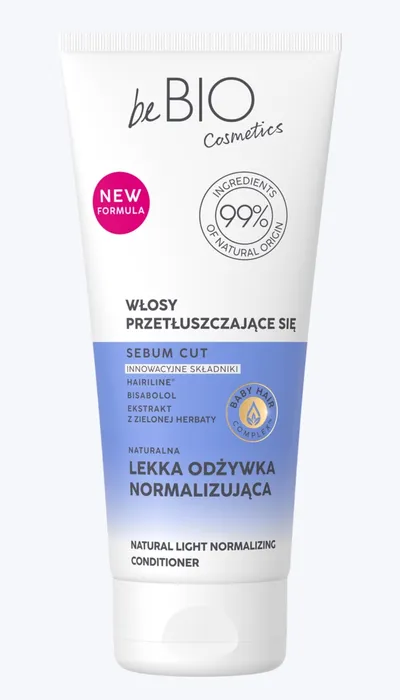 beBIO Baby Hair Complex, Lekka odżywka normalizująca do włosów przetłuszczających się