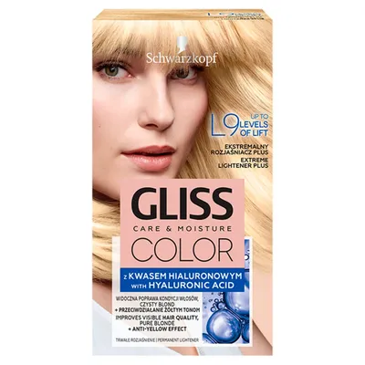 Schwarzkopf Gliss Color Care & Moisture, Rozjaśniacz do włosów z kwasem hialuronowym