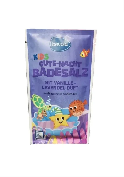 Bevola Kids, Vanilla & Lavender Bath Salt (Sól do kąpieli na dobranoc o zapachu wanilli i lawendy)
