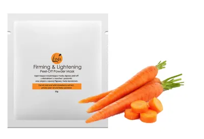 Lynia Firming & Lightening Peel-off Powder Mask (Ujędrniająco-rozjaśniająca maska algowa peel-off z ekstraktami z marchwi i poziomki oraz olejem z opuncji)