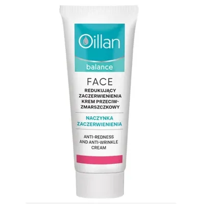 Oillan Balance Face, Przeciwzmarszczkowy krem do twarzy redukujący zaczerwienienia