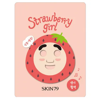 SKIN79 Strawberry Girl, Fruit Mask (Maska nawilżająca i rewitalizująca)