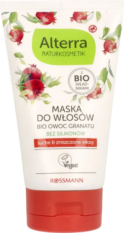 Alterra Bio-Granatapfel Haarmaske (Maska do włosów suchych i zniszczonych `Bio Owoc Granatu` (nowa wersja))