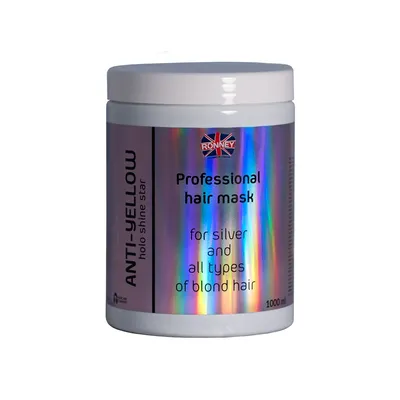 Ronney HoLo Shine Star, Anti-Yellow Mask (Maska do włosów blond, rozjaśnianych i siwych)