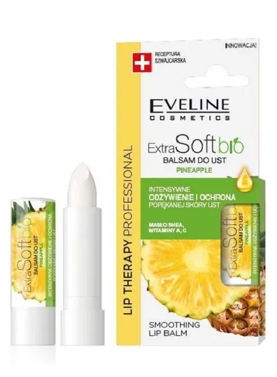 Eveline Cosmetics Lip Therapy Professional, Extra Soft BIO, Balsam do ust `Ananas`