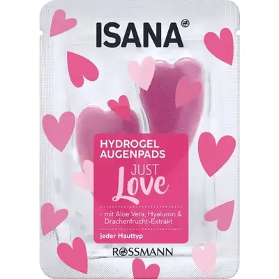 Isana Just Love, Hydro Gel Eye Pads (Hydrożelowe płatki pod oczy)