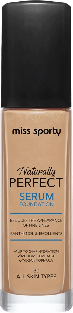 Miss Sporty Naturally Perfect, Serum Foundation (Nawilżający podkład serum)