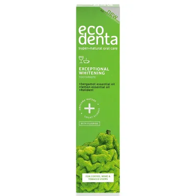 Ecodenta Exeptional Whitening Toothpaste with Bergamot Essential Oil (Pasta do zębów wybielająca z bergamotką)