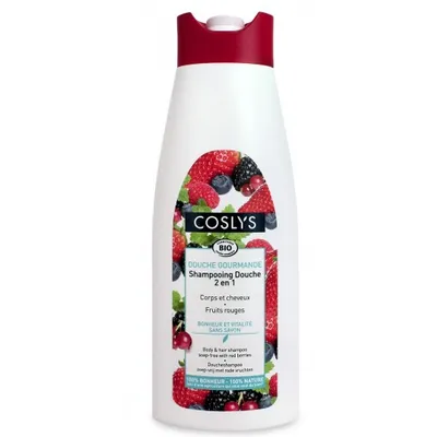 Coslys Shampooing Douche aux Fruits Rouges (Witaminizujący szampon i żel pod prysznic 2 w 1 z czerwonymi owocami)