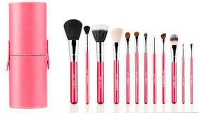 Sigma Makeup Make Me Cool, Essential Kit Professional Set of 12 Brushes + Tube (Zestaw 12 pędzli do makijażu + tuba)