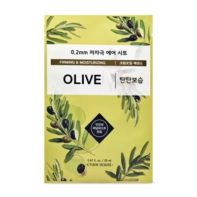 Etude 0.2 Therapy Air, Firming & Moisturizing Olive Mask (Maseczka ujędrniająco - nawilżająca z olejem oliwkowym)