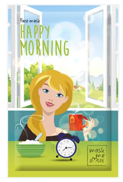 Mask Me Amore Happy Morning Face Mask (Rozświetlająca maseczka w płachcie)