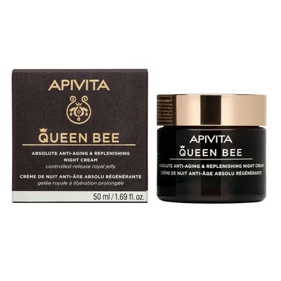 Apivita Queen Bee Holistic Age Defense Night Cream (Przeciwstarzeniowy krem do twarzy na noc)
