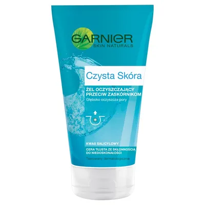 Garnier Czysta Skóra, Żel oczyszczający przeciw zaskórnikom (nowa wersja)