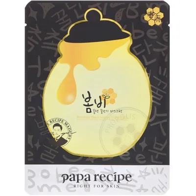 Papa Recipe Boombe Black Honey Mask Pack (Czarna maska w płachcie z propolisem i miodem manuka)