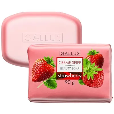 Gallus Creme Seife Beauty Soap Strawberry (Kremowe mydło w kostce `Truskawka`)