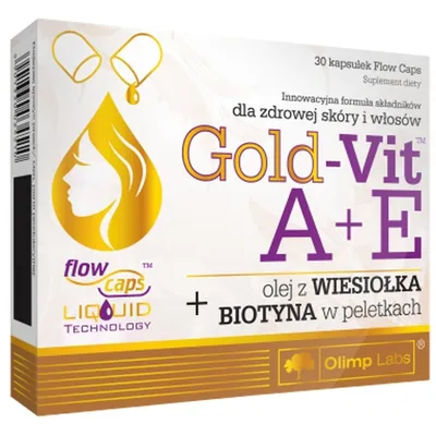 Olimp Laboratories Gold Vit A + E  z wiesiołkiem i biotyną dla zdrowej skóry i włosów