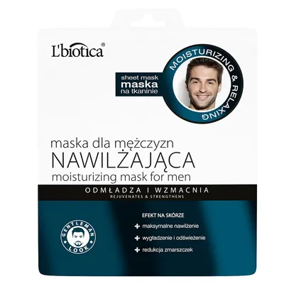 L'biotica Moisturizing Mask for Men (Nawilżająca maska w płacie dla mężczyzn)