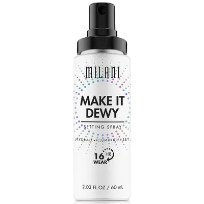Milani Make It Dewy, 3-In-1 Setting Spray Hydrate + Illuminate + Set (Baza/spray utrwalający makijaż)