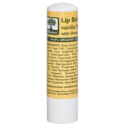 Bioselect Lip Balm Vanilla Flavor With Dictamelia (Balsam do ust waniliowy z ekstraktem Dictamelia)