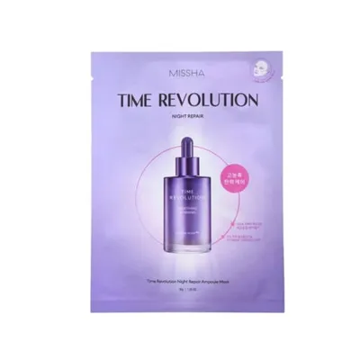 Missha Time Revolution, Night Repair Ampoule Mask (Regenerująca maska w płachcie)