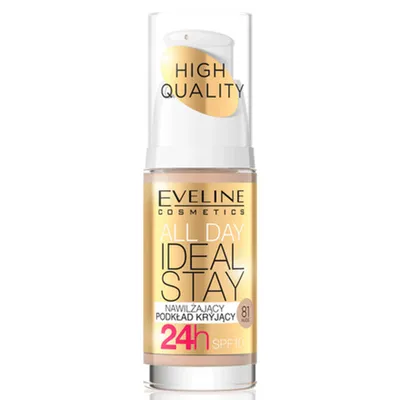 Eveline Cosmetics All Day Ideal Stay, Nawilżający podkład kryjący
