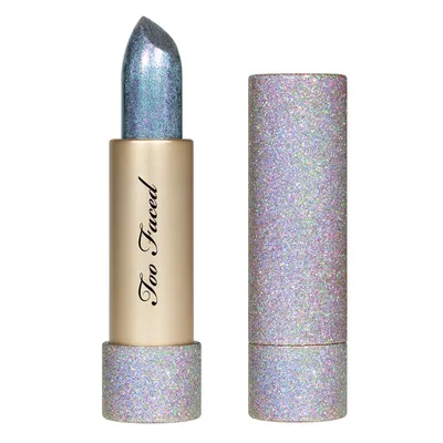 Too Faced Throwback, Metallic Sparkle Lipstick (Metaliczna pomadka do ust)