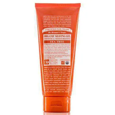 Dr. Bronner's Organic Soap, Tea Tree, Shaving Gel (Mydło do golenia z drzewem herbacianym)