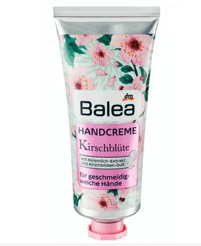 Balea Handcreme Kirschblüte (Krem do rąk `Mleko ryżowe - wiśnia`)