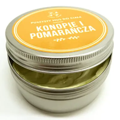 Mydlarnia Cztery Szpaki Mus do ciała `Konopie i pomarańcza`