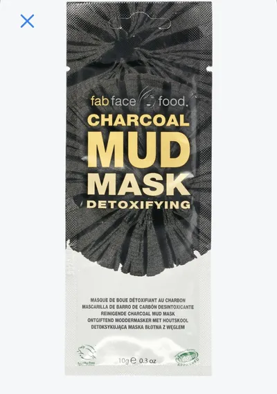 7th Heaven Fab Face Food, Charcoal Mud Mask Detoxifying (Maska do twarzy detoksykująca)