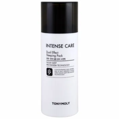 Tony Moly Intense Care, Dual Effect Sleeping Pack (Wybielająco-wygładzająca maseczka na noc)