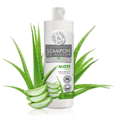 e-Fiore Oczyszczający szampon do włosów `Aloes + zioła`