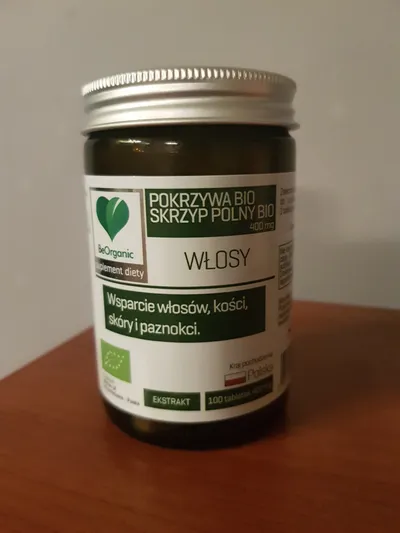 Be Organic Skrzyp polny BIO + Pokrzywa BIO, Suplement diety