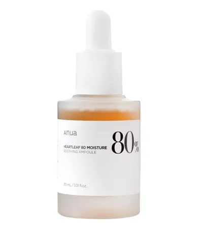 Anua Heartleaf 80% Soothing Ampoule (Kojąca ampułka do twarzy z ekstraktem z pstrolistki)