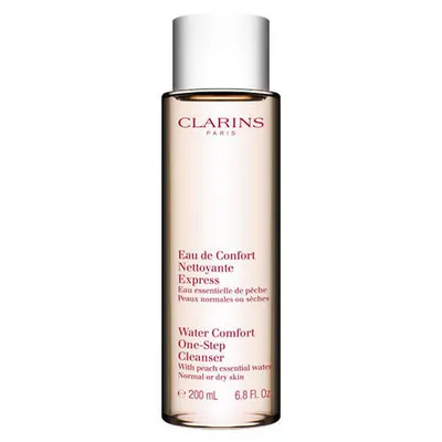 Clarins Eau de Confort Nettoyante Express [Water Comfort One-Step Cleanser] (Esencjonalna woda brzoskwiniowa do demakijażu twarzy)