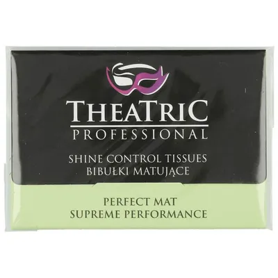 Theatric Professional Shine Control Tissues Perfect Mat Supreme Performance (Bibułki matujące)