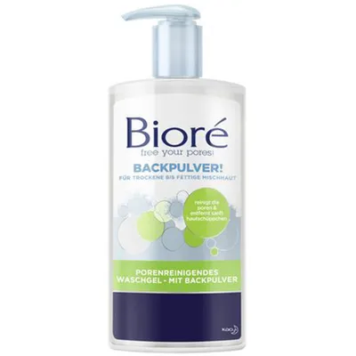 Biore Porenreinigendes Waschgel mit Backpulver (Żel do mycia twarzy oczyszczający pory z sodą oczyszczoną)
