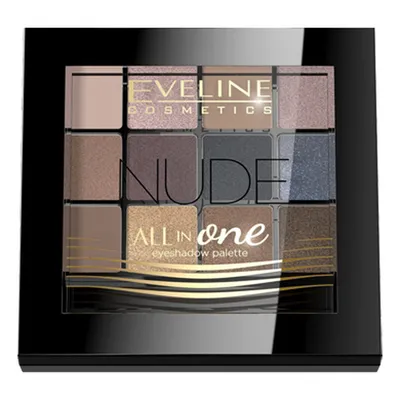 Eveline Cosmetics All in One Eyeshadow Palette 01 Nude (Paleta 12 cieni)