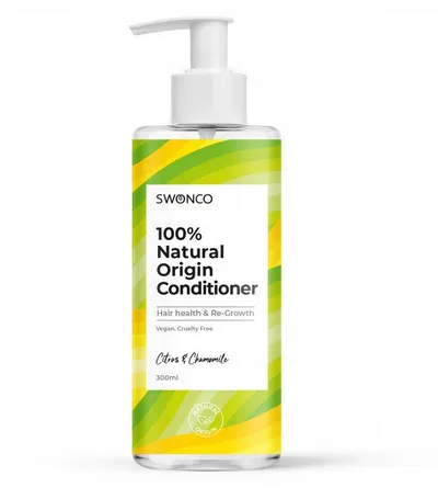 Swonco 100% Natural Origin Conditioner Hair Health & Re-Growth Citrus & Chamomile (Naturalna odzywka regenerująca)