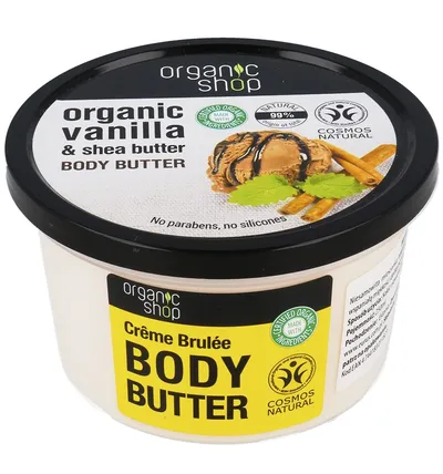 Organic Shop Organic Vanilla & Shea Butter, Body Butter (Masło do ciała `Wanilia i shea`)