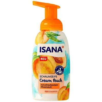 Isana Cream Peach, Schaumseife (Mydło w piance)