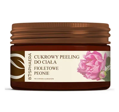 Bosphaera Cukrowy peeling do ciała `Fioletowe peonie`