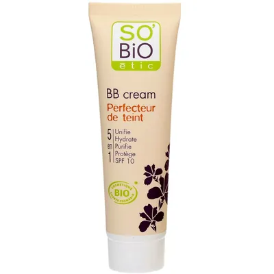 SO'BiO Etic BB Cream, Perfecteur de Teint (Organiczny Krem BB 5 w 1)