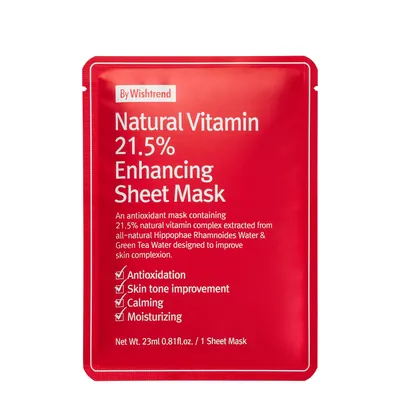 By Wishtrend Natural Vitamin C21 5% Enhancing Sheet Mask (Maska w płachcie z witaminą C)