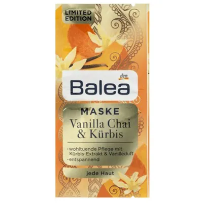 Balea Maske Vanilla Chai & Kurbis (Maseczka do twarzy `Wanilia i dynia`)