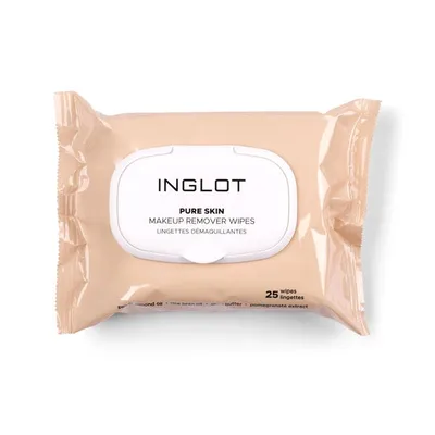 Inglot Pure Skin, Makeup Remover Wipes (Chusteczki do demakijażu)