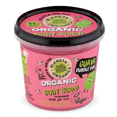 Planeta Organica Organic Body Scrub  Lychee Bubble Gum (Peeling do ciała `Liczi i guma balonowa`)