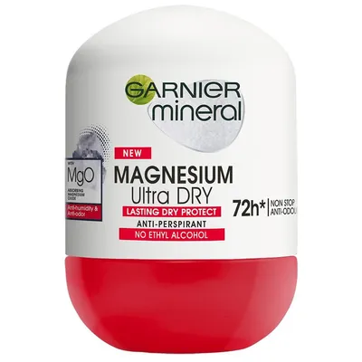 Garnier Mineral Magnesium Ultra Dry 72h, Antyperspirant dla kobiet w kulce