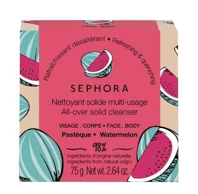 Sephora Collection, All Over Solid Cleanser Watermelon (Mydło w kostce `Arbuz`)